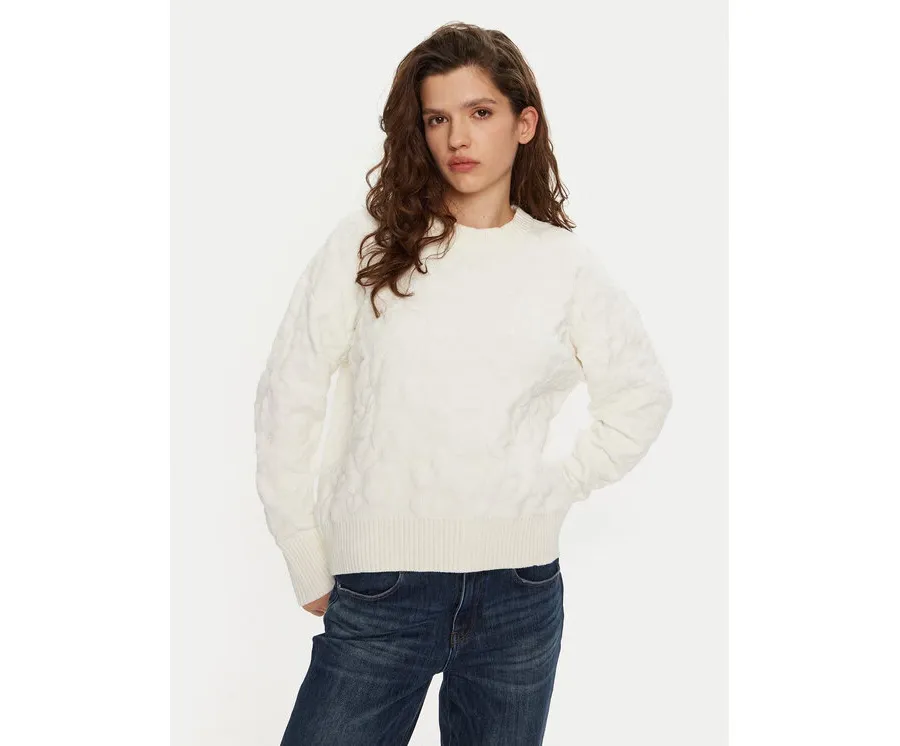 obrazek 1 DKNY Sweter P4MSAQ51 Écru Regular Fit