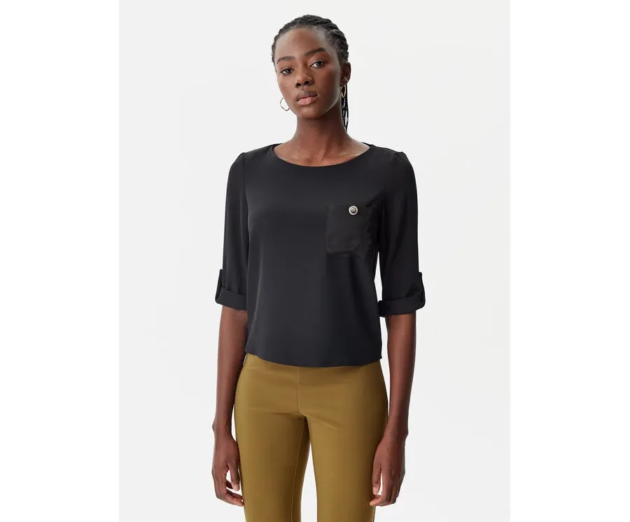 obrazek 1 Rinascimento Bluzka CFC0122605003 Czarny Regular Fit