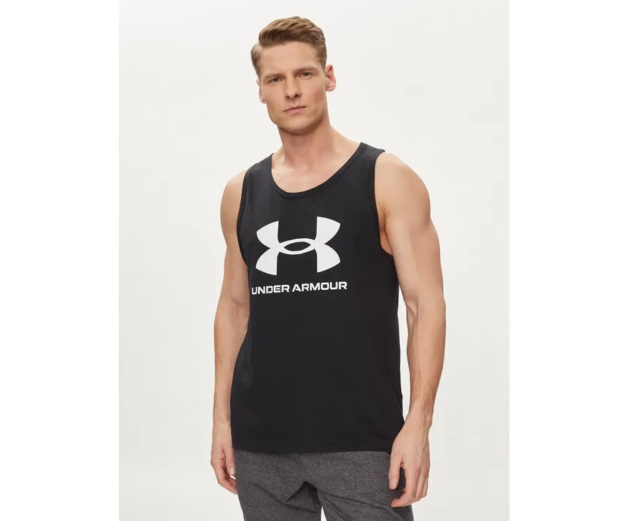 obrazek 1 Under Armour Tank top Ua Sportstyle Logo Tank 1382883-001 Czarny Loose Fit