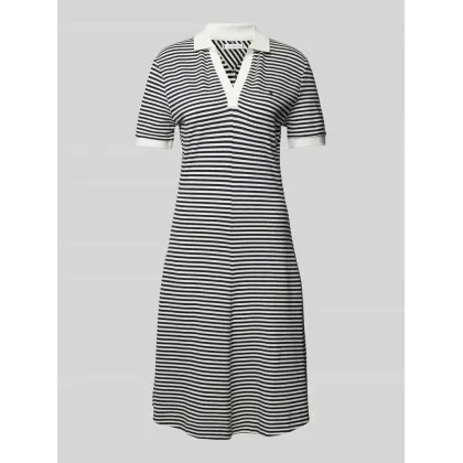 Zdjęcie Sukienka polo o długości do kolan ze wzorem w paski