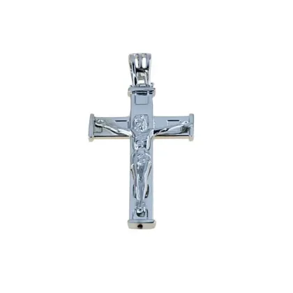 Zdjęcie Stylowy męski krzyż z Chrystusem 32x23mm