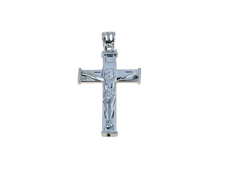obrazek 1 Stylowy męski krzyż z Chrystusem 32x23mm