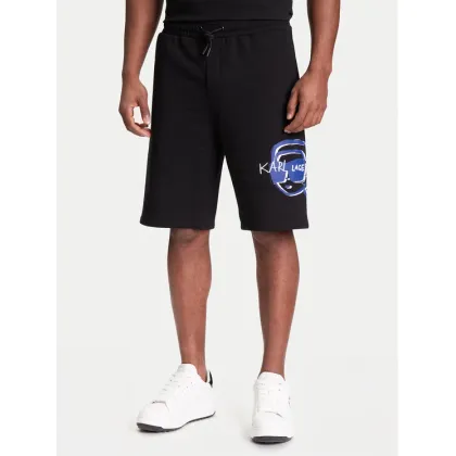 Zdjęcie KARL LAGERFELD Szorty sportowe 705114 553904 Czarny Loose Fit