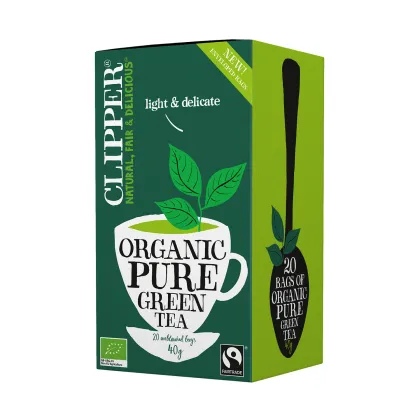 Zdjęcie Clipper - Organic Pure Green Tea - Herbata 20 Torebek CLIPPER