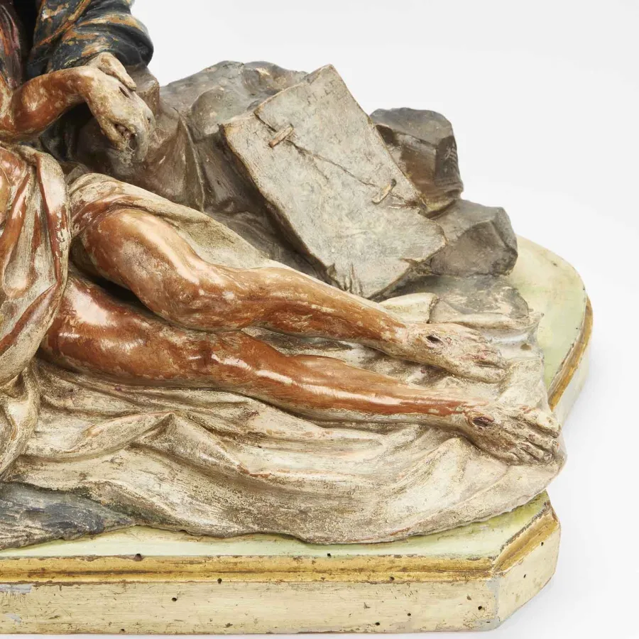 obrazek 7 Rzeźba przedstawiająca Marię Magdalenę trzymającą ciało Chrystusa po ukrzyżowaniu - XVIII