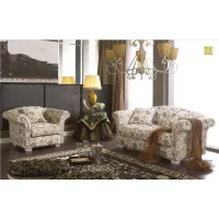 Picture Italian Annet two-seater sofa and armchair for the living room