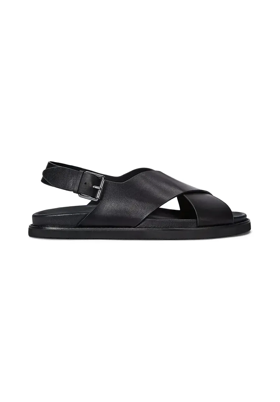 obrazek 1 Polo Ralph Lauren sandały skórzane Zane męskie kolor czarny 803961444002