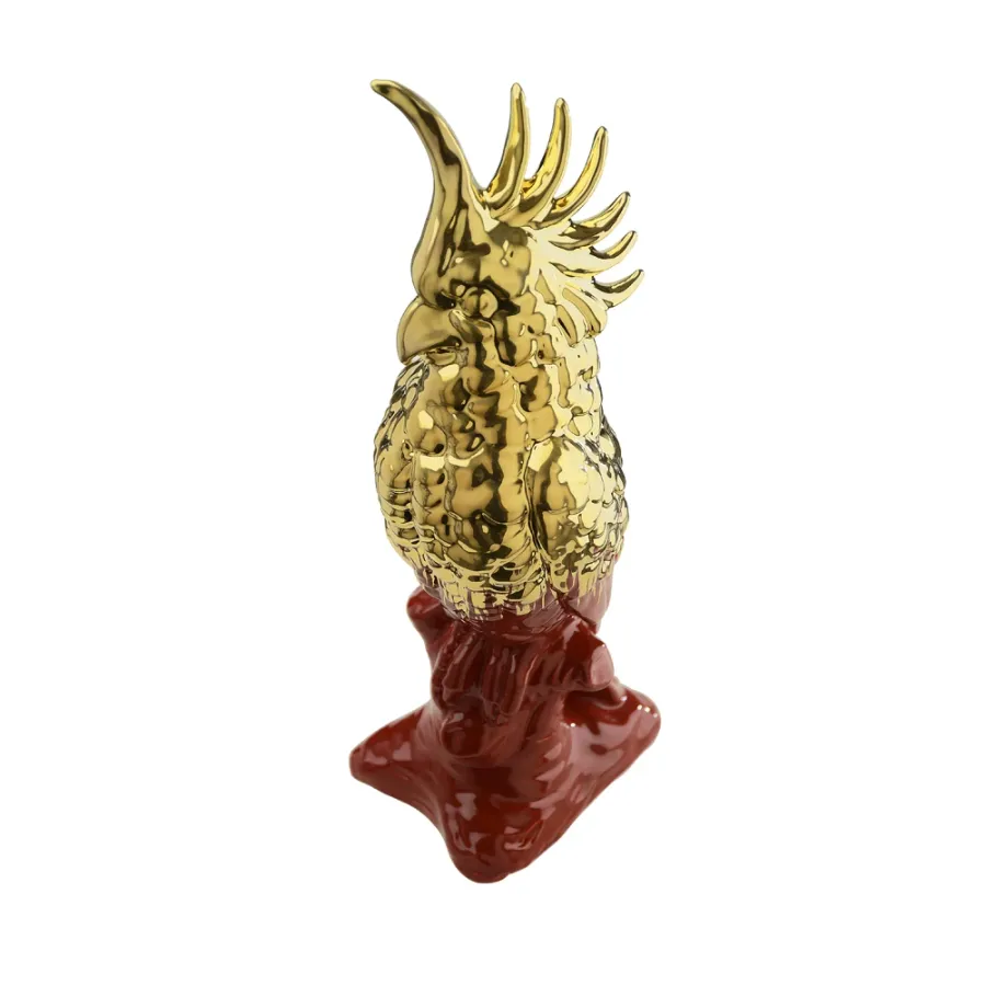 obrazek 5 Szkliwiona ceramiczna papuga H.44xL.16xP.16 cm