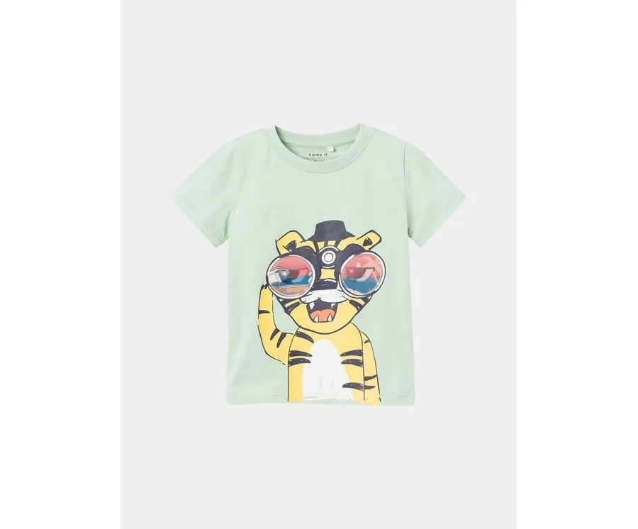 obrazek 1 NAME IT T-Shirt Dante 13228559 Zielony Regular Fit