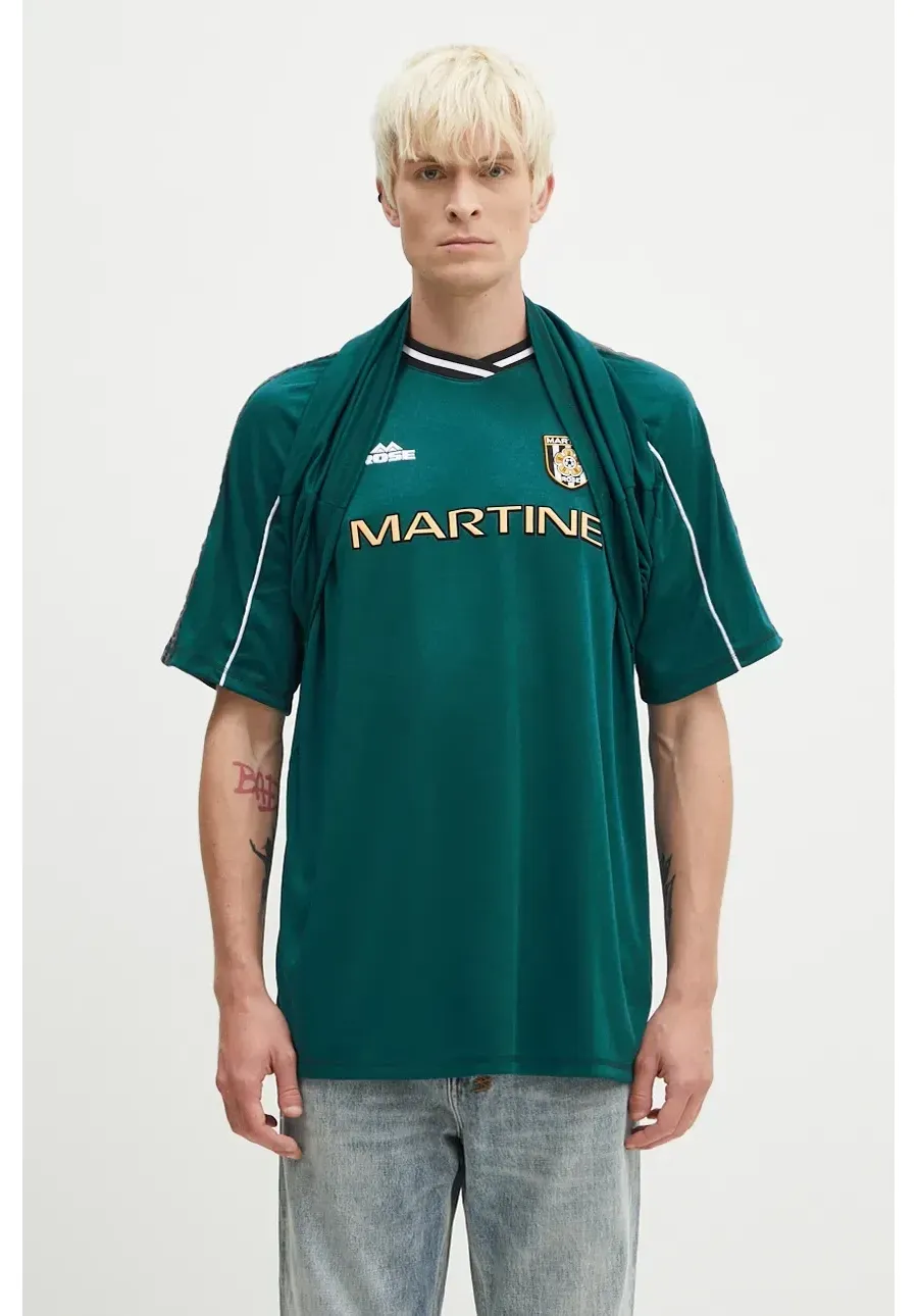 obrazek 1 Martine Rose t-shirt Celebration Football Top kolor zielony z aplikacją 135JT01400