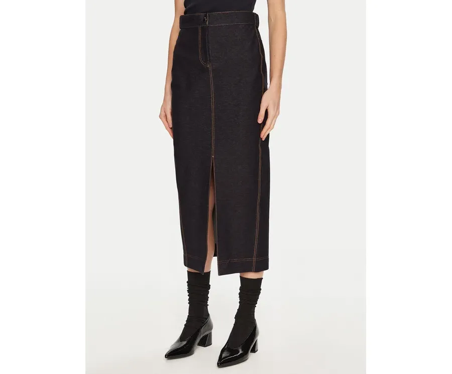 obrazek 1 Max Mara Leisure Spódnica jeansowa Breda 2426776058 Granatowy Regular Fit