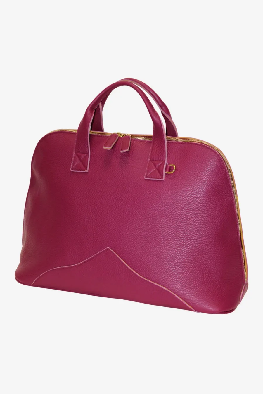 obrazek 3 Elegancka skórzana torebka w kolorze magenta - Terrida