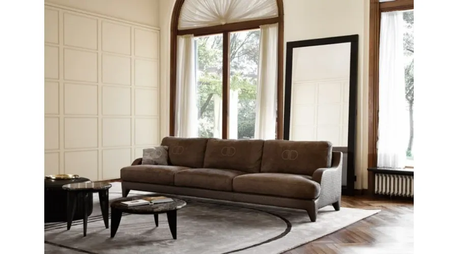 obrazek 2 Brązowa elegancka sofa do domu - Daytona