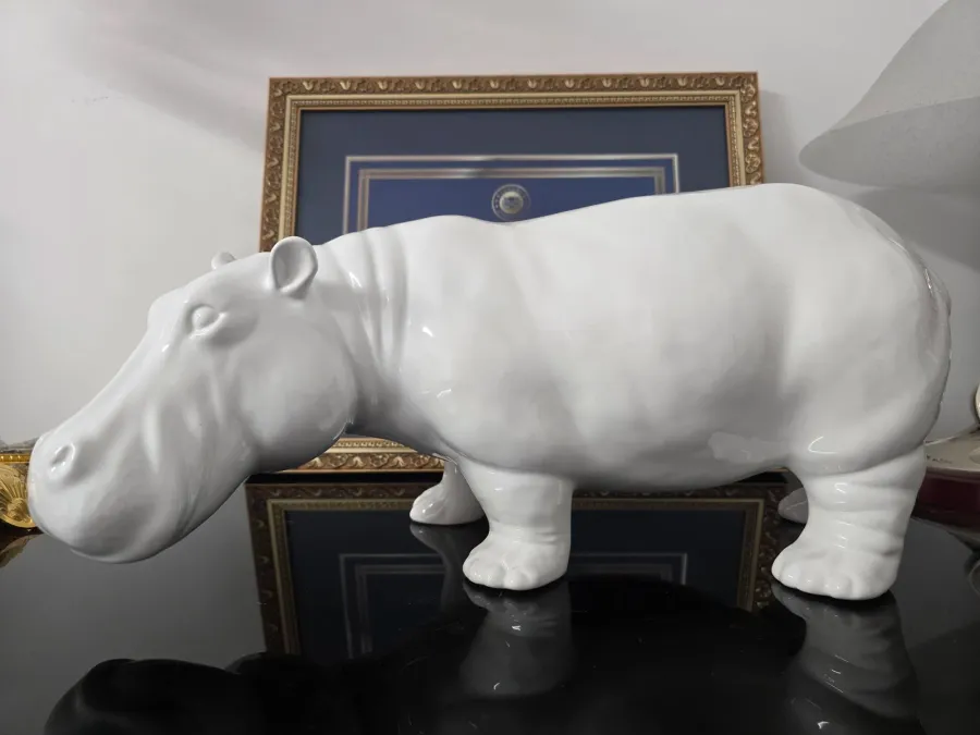 obrazek 4 Ceramiczna figurka hipopotam - Il Gattopardo