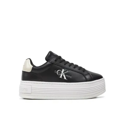 Zdjęcie Calvin Klein Jeans Sneakersy Bold Platf Low Lace Lth Ml Mtl YW0YW01516 Czarny