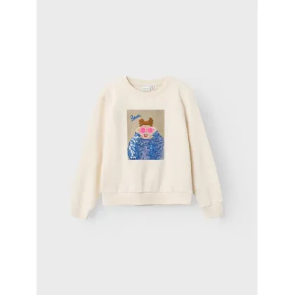 Zdjęcie NAME IT Bluza 13221346 Écru Regular Fit