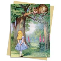 Picture Greeting Card Pack (John Tenniel: Alice and the Cheshire Cat) - Flame Tree Publishing
