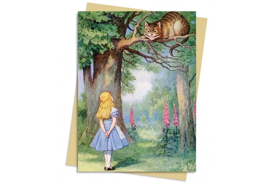 obrazek 1 Pakiet kartek na życzenia (John Tenniel: Alicja i kot z Cheshire) - Flame Tree Publishing