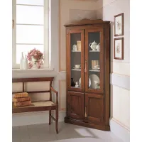 Picture Unique Italian corner cabinet made of solid wood with four doors
