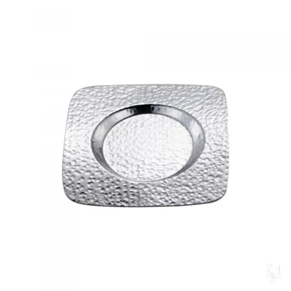 Zdjęcie Piękna kwadratowa podstawka pod szklankę ze srebra - Zaramella Argenti