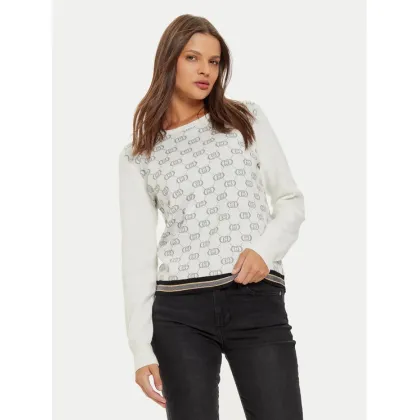 Zdjęcie Liu Jo Sport Sweter TF4228 MS63L Biały Regular Fit