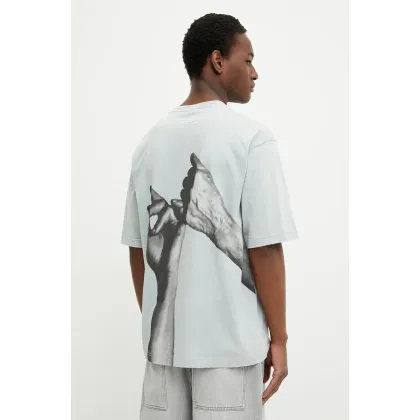Zdjęcie Filling Pieces t-shirt bawełniany kolor szary z nadrukiem 74499839980