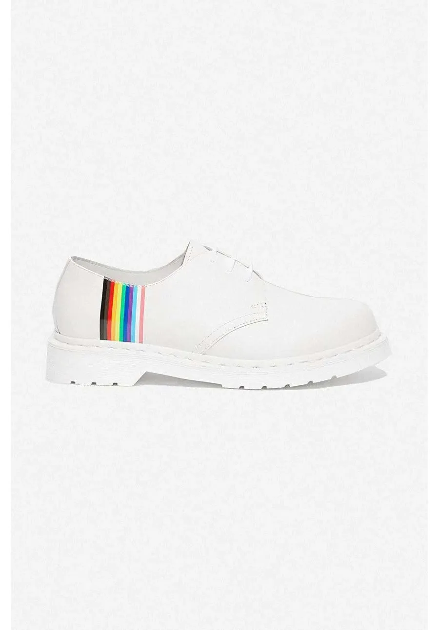 obrazek 1 Dr. Martens półbuty skórzane For Pride kolor biały 27522100-WHITE