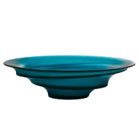 Picture A blue platter by Christian Ghion with an original design