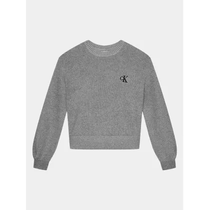 Zdjęcie Calvin Klein Jeans Sweter Festive IG0IG02327 Szary Regular Fit