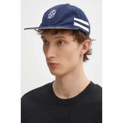 Zdjęcie Drôle de Monsieur czapka z daszkiem bawełniana La Casquette D Miroir kolor granatowy z aplikacją G-CP169-CO138-DNY