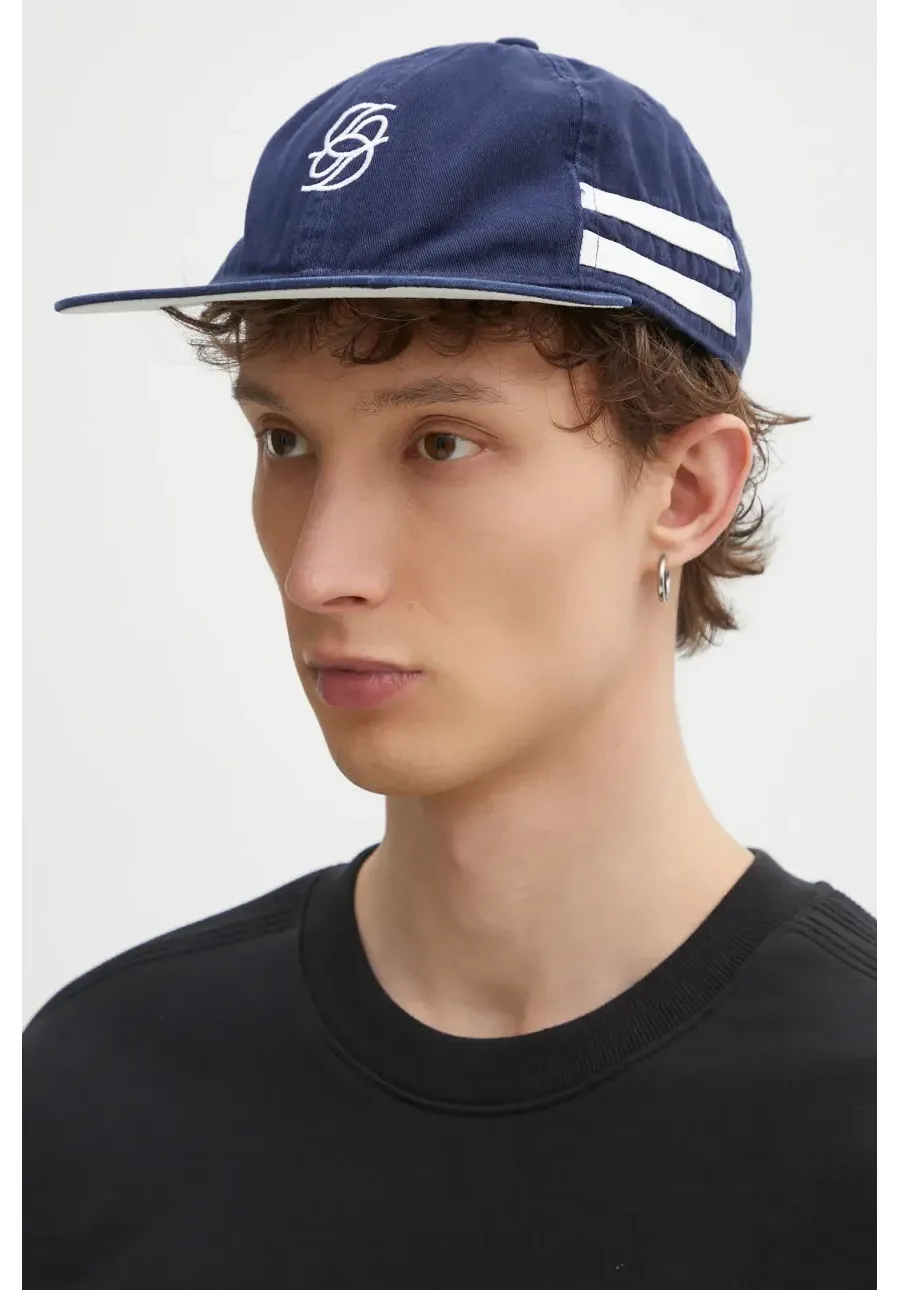 obrazek 1 Drôle de Monsieur czapka z daszkiem bawełniana La Casquette D Miroir kolor granatowy z aplikacją G-CP169-CO138-DNY