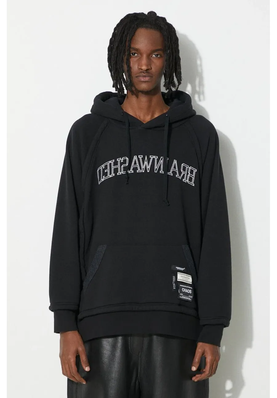 obrazek 1 Undercover bluza Hoodie męska kolor czarny z kapturem z aplikacją UC1D4810
