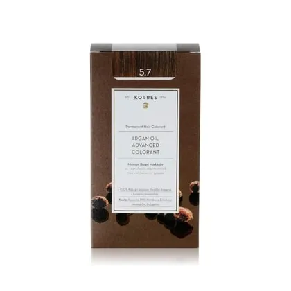 Zdjęcie KORRES Argain Oil Advanced Hair Colour Chocolate / Chocolate Brown Light 5.7 Farba do włosów 1 szt.