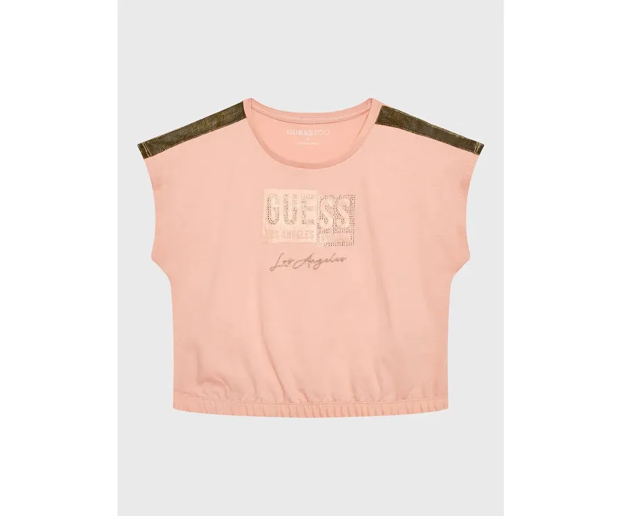 obrazek 1 Guess T-Shirt J3GI11 K8HM3 Różowy Boxy Fit