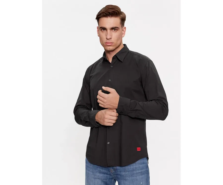 obrazek 1 Hugo Koszula Ermo 50500216 Czarny Slim Fit HUGO