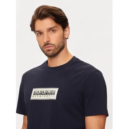 Zdjęcie Napapijri T-Shirt S-box Logo NP0A4I3L Granatowy Regular Fit