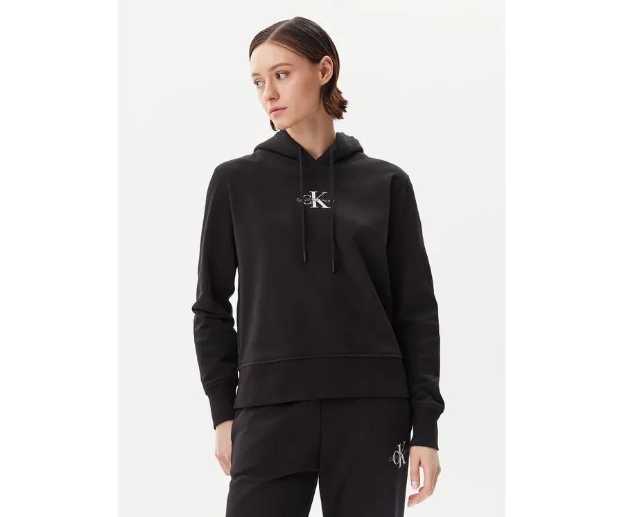 obrazek 1 Calvin Klein Jeans Bluza Monologo J20J225358 Czarny Regular Fit
