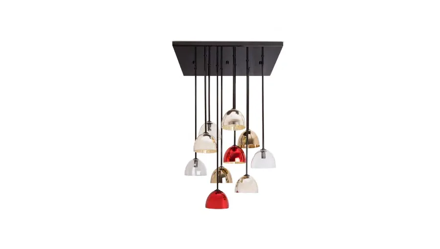 obrazek 5 Urocza lampa wisząca Bombarda II z 10 kloszami