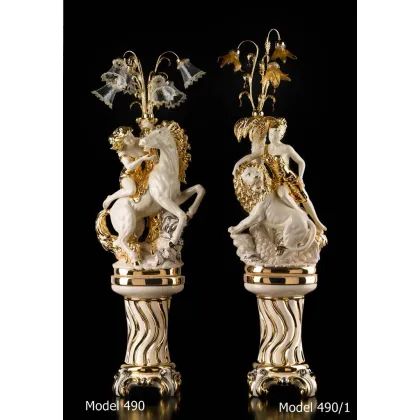 Zdjęcie Luksusowa ceramiczna duża lampa