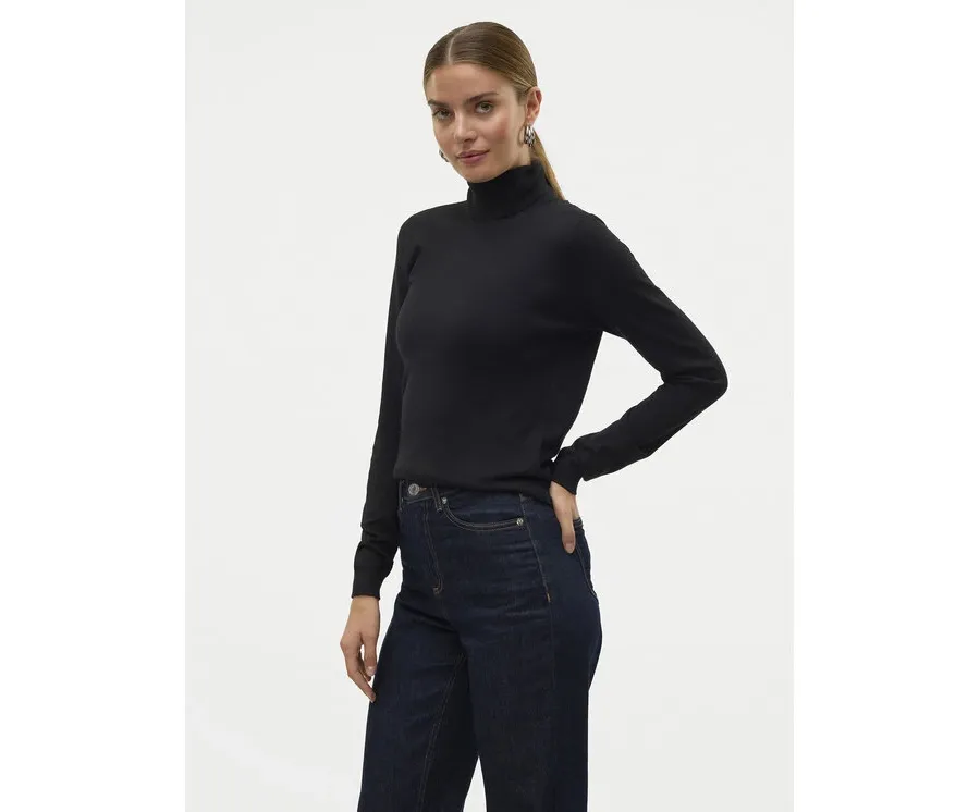 obrazek 1 Vero Moda Golf Iris 10320450 Czarny Slim Fit