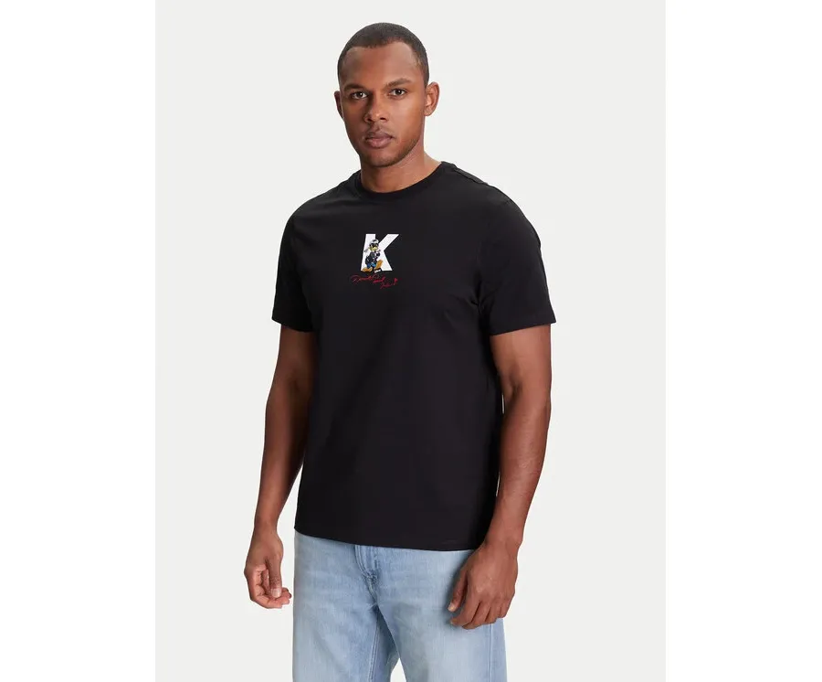 obrazek 1 KARL LAGERFELD T-Shirt 755099 553270 Czarny Regular Fit