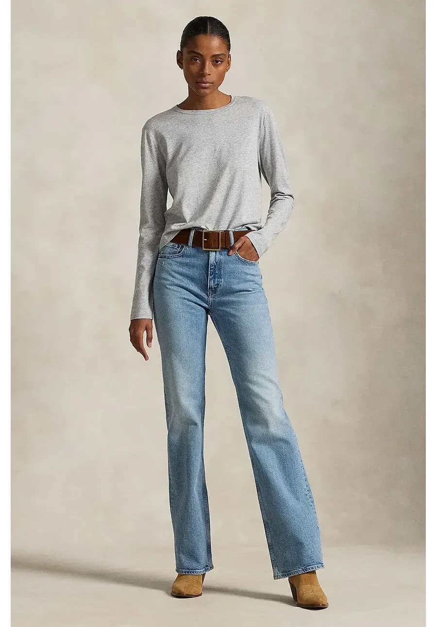 obrazek 1 Polo Ralph Lauren jeansy bawełniane damskie high waist 211970178