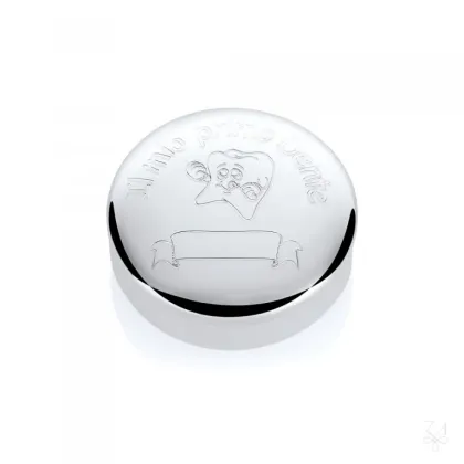 Zdjęcie Stylowe srebrne pudełeczko na pierwszy ząbek dziecka - Zaramella Argenti