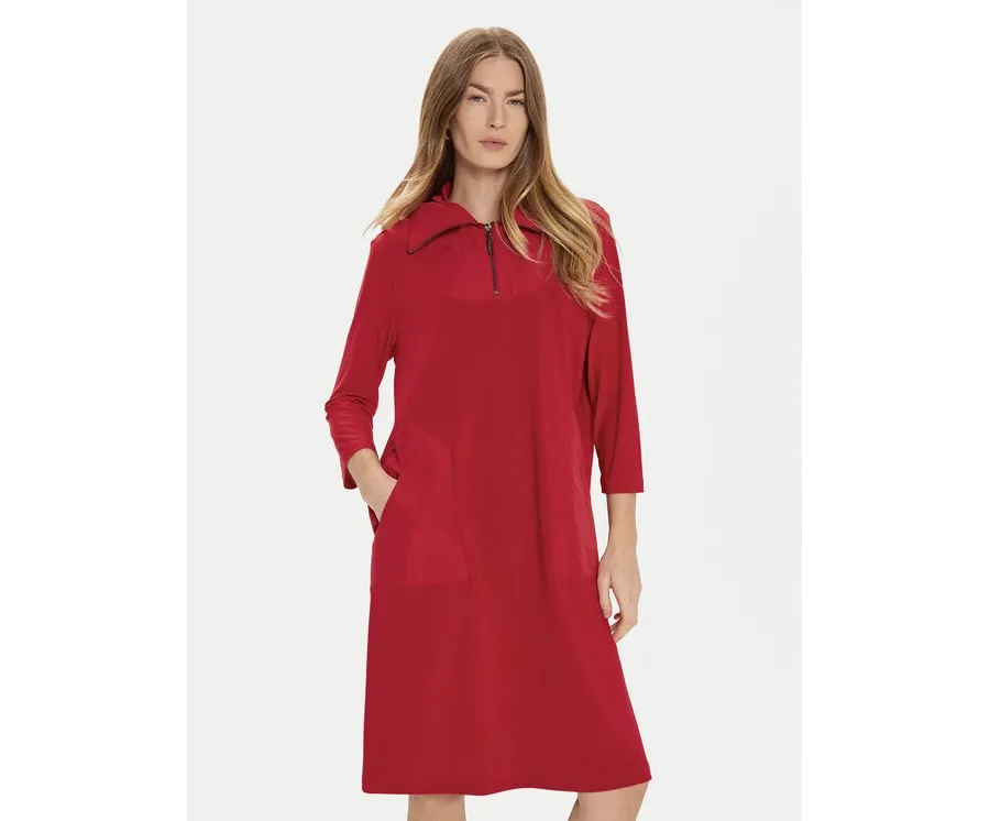 obrazek 1 Joseph Ribkoff Sukienka codzienna 244045 Czerwony Regular Fit