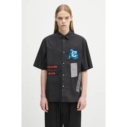 Zdjęcie Undercover koszula Shirt męska kolor czarny relaxed z kołnierzykiem klasycznym UP1E4407.1