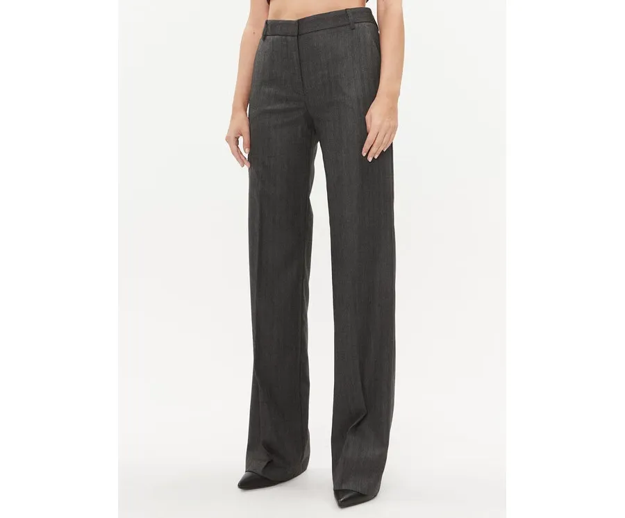 obrazek 1 Babylon Spodnie materiałowe T_S00535 Szary Wide Leg