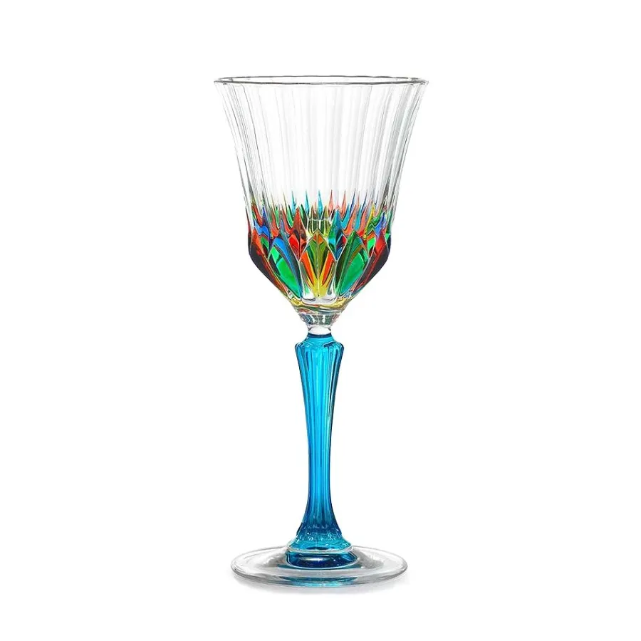 obrazek 1 Elegancki komplet 6 kieliszków z weneckiego szkła (280 ml)