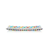 Zdjęcie Włoska prostokątna taca Bossanova 28x14 cm ze szkła murano