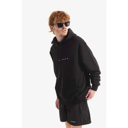 Zdjęcie STAMPD bluza bawełniana męska kolor czarny z kapturem gładka SLA.M2827HD-BLK