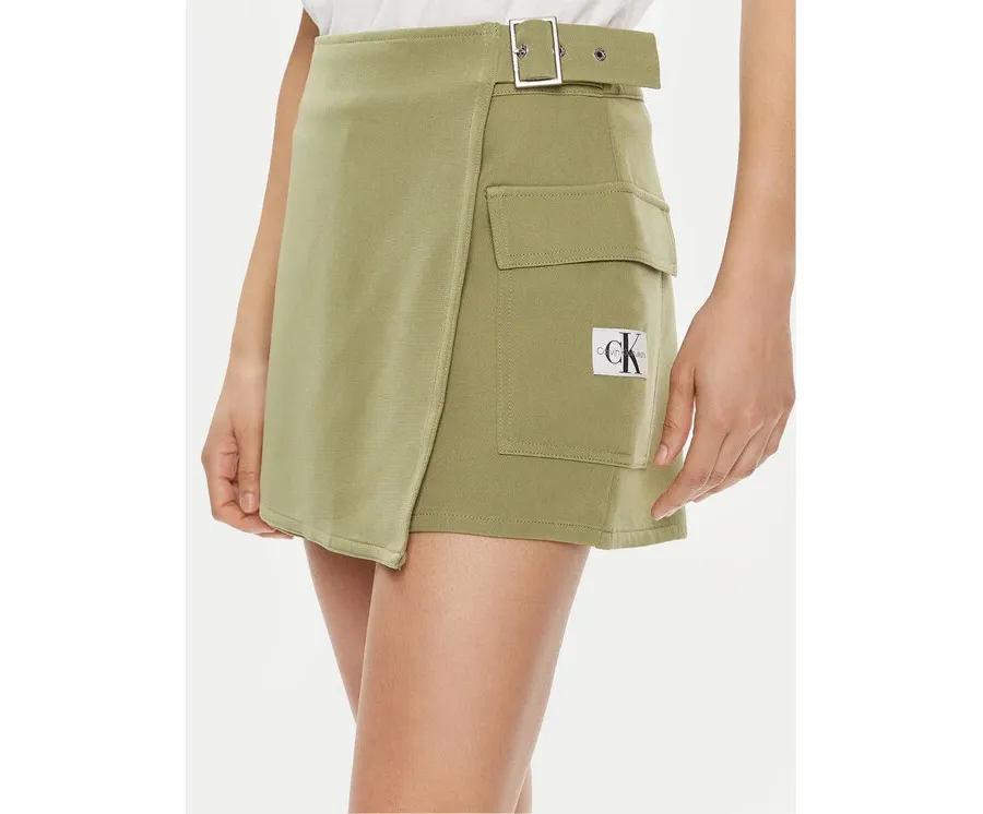 obrazek 1 Calvin Klein Jeans Szorty materiałowe J20J223461 Zielony Regular Fit